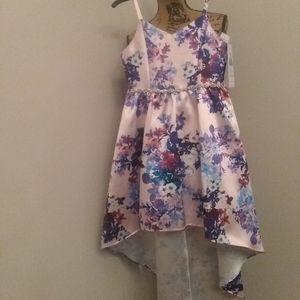 Girls Formal Floral Print Dress
